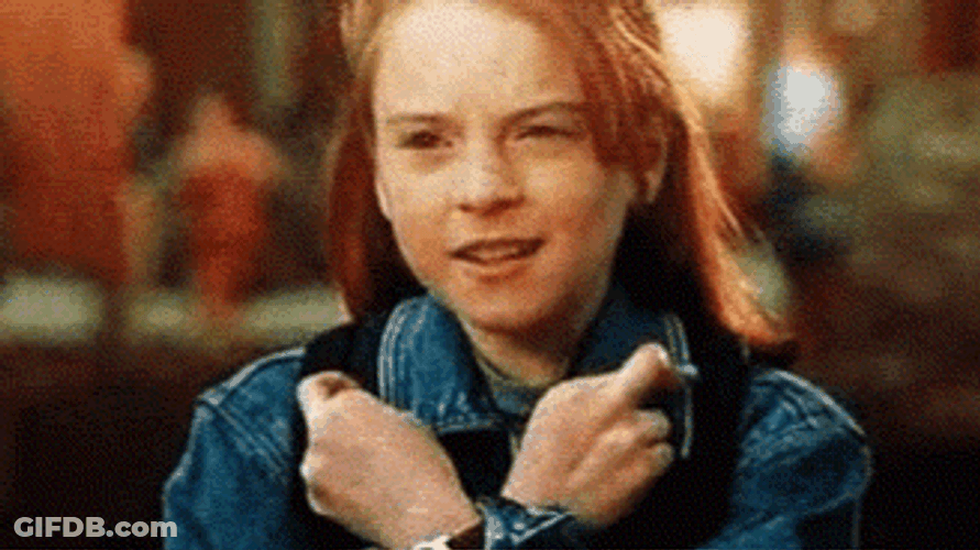 Cross Fingers Lindsay Lohan GIF