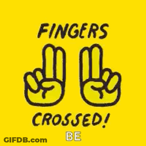 Cross Fingers Moving GIF