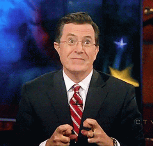 Cross Fingers Stephen Colbert GIF
