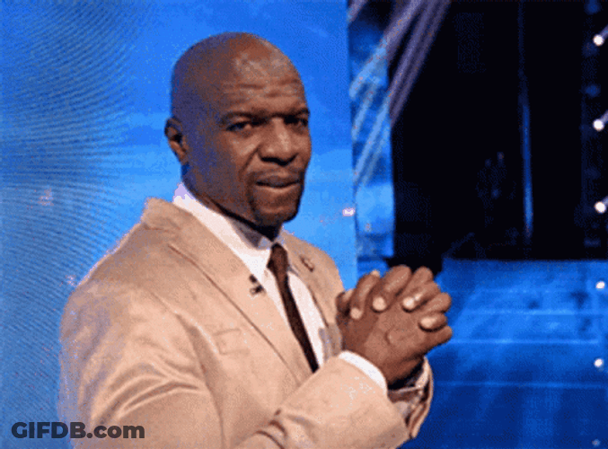 Cross Fingers Terry Crews Backstage GIF