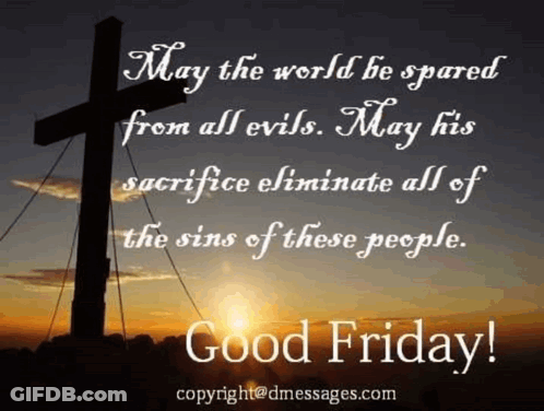 Cross Saying May The World Be Spared From All Evils GIF