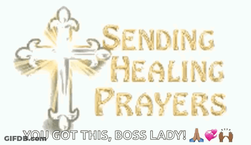 Cross Sending Healing Prayers GIF