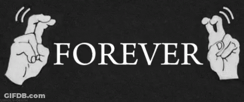 Crossed Fingers Saying Forever GIF