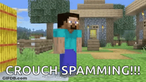 Crouch Spamming Video Game GIF