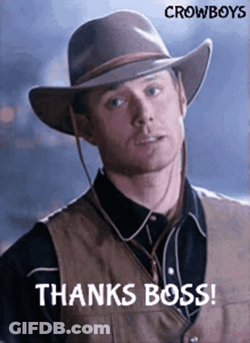 Crow Boys Thanks Boss GIF