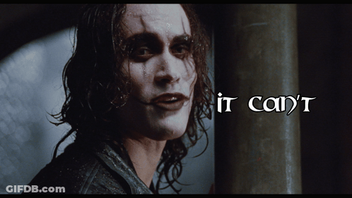 Crow Saying It Can't GIF