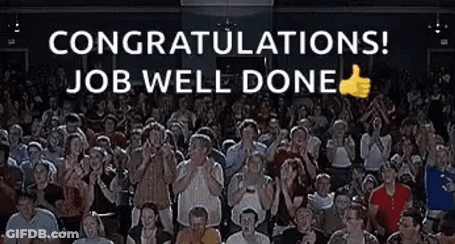 Crowd Applaud Well Done Congratulations GIF