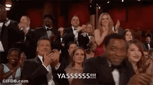 Crowd Applauding At Oscars Ceremony GIF