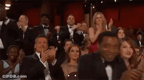Crowd Applauding At Oscars Ceremony GIF