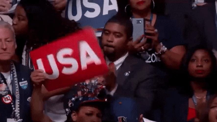 Crowd Applauding For Usa GIF