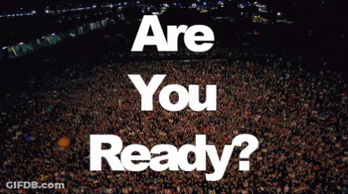 Crowd At Concert Saying Are You Ready GIF