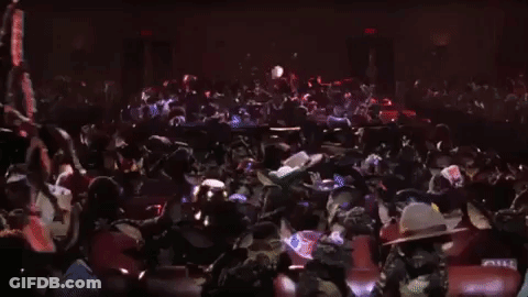 Crowd At Stadium Concert GIF