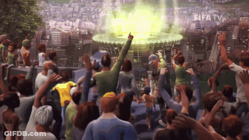 Crowd At Stadium With FIFA TV GIF