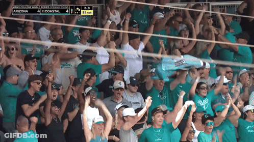 Crowd Cheering In Stadium Arizona 4 Coastal 4 GIF
