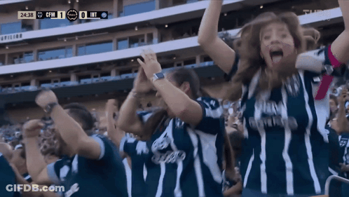 Crowd Cheering In Stadium Score 0 To 0 GIF