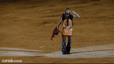 Crowd Cheering Man In Coca-Cola Shirt GIF