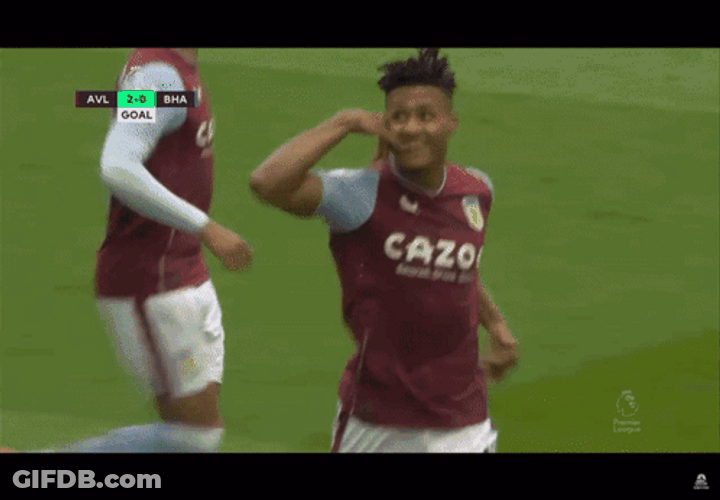 Crowd Cheering Ollie Watkins GIF