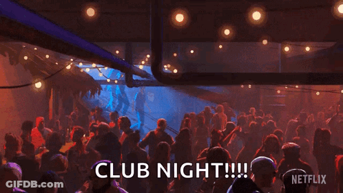 Crowd Dancing At Club Night GIF