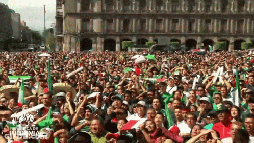 Crowd Gathered At Republica De Hidonias GIF