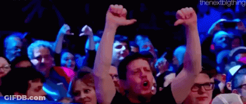 Crowd In Stadium Cheering And Screaming GIF