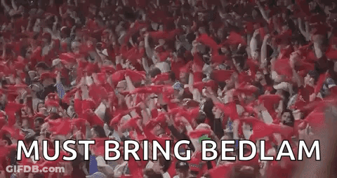 Crowd In Stadium Saying Must Bring Bedlam GIF