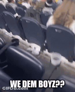 Crowd In Stadium Saying We Dem Boyz GIF