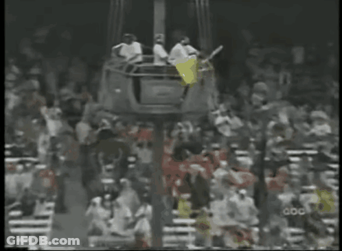 Crowd In Stadium With ABC GIF