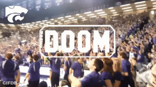 Crowd In Stadium With Doom GIF