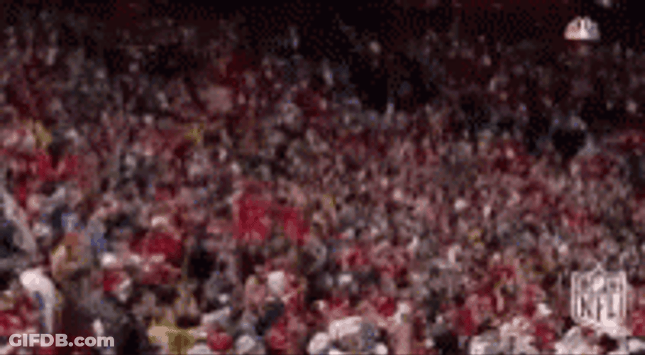 Crowd Jampacked Fans Cheering Tomahawk Chop GIF