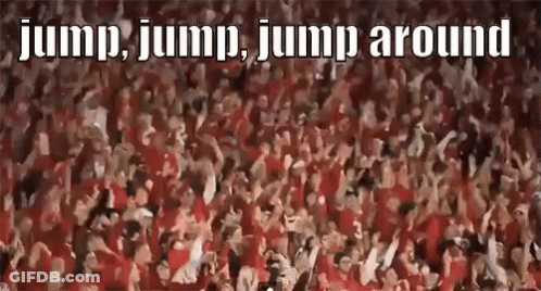Crowd Jumping Jump Jump Jump GIF