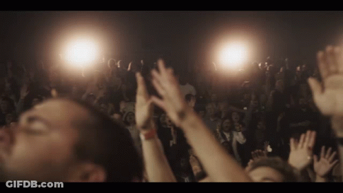 Crowd Of People At Concert GIF