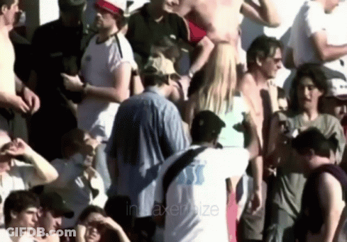 Crowd Of People With Inaxersize GIF