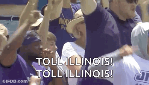 Crowd Of People Yelling With Arms In Air GIF