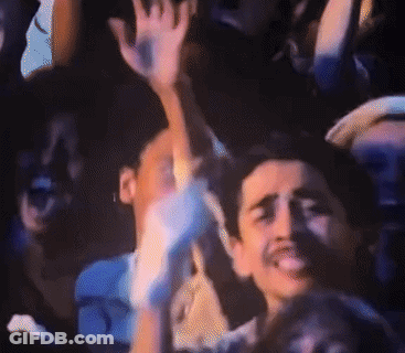 Crowd Raising Hands At Concert GIF