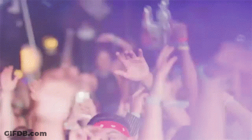 Crowd Raising Hands GIF