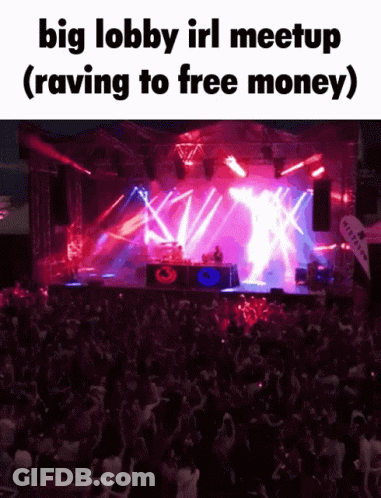 Crowd Raving At Lobby Meetup GIF