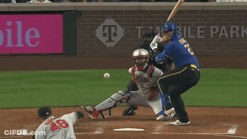 Crowd Watching Baseball Game In Stadium GIF