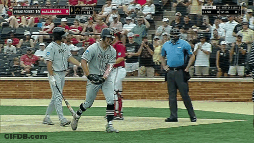 Crowd Watching Baseball Game With Detroit Shirt GIF