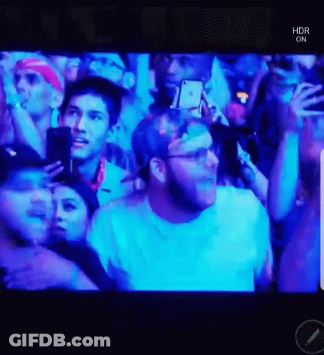 Crowd Watching Concert HDR Screen GIF