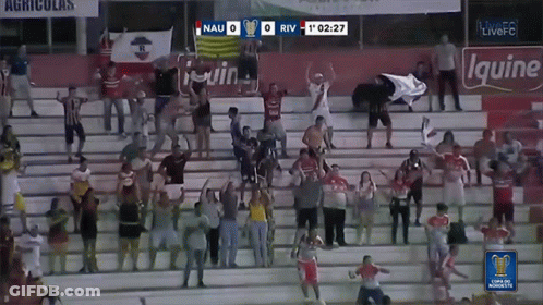 Crowd Watching Soccer Game Score 0-0 GIF
