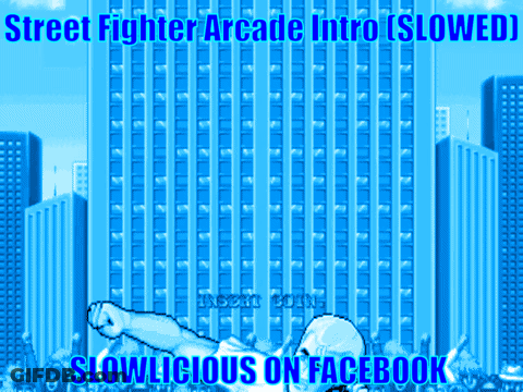 Crowd Watching Street Fighter Wrestling Match GIF