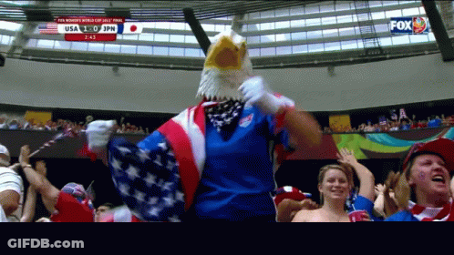 Crowd Watching USA Japan Game GIF