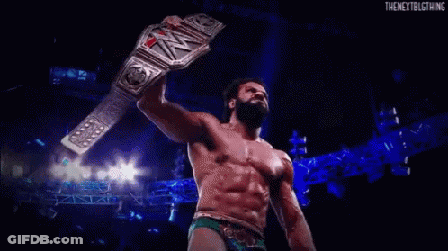 Crowd Watching Wrestling Match With Smack Down Shirt GIF