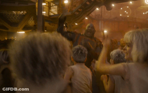 Crowd With Hands In The Air GIF
