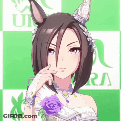 Crowned Girl On Green And White Checkered R GIF