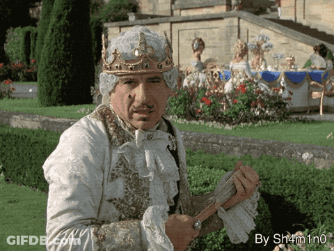Crowned Man Says It's Good To Be King GIF