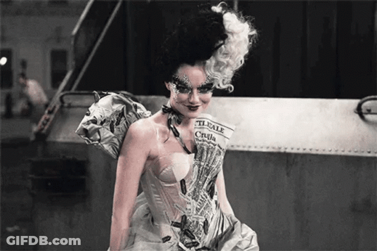 Cruella Alluring Smile Photoshoot GIF