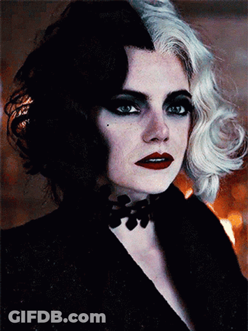 Cruella Fierce Eye Roll GIF