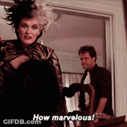 Cruella Glenn Close Marvelous GIF
