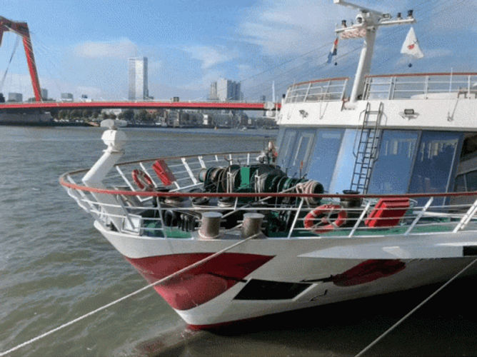 Cruise Ship Docking Sea Port GIF